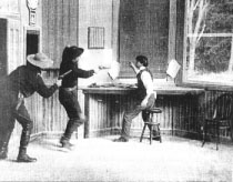  Первый вестерн Большое ограбление поезда (1903)
